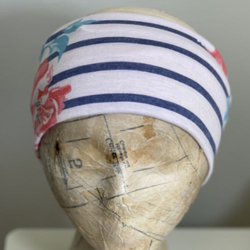 Thin Striped Floral Head Hugger