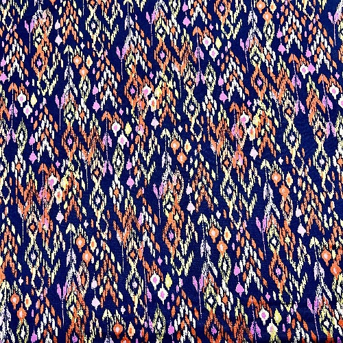 Southwestern Ikat in Navy Head Hugger