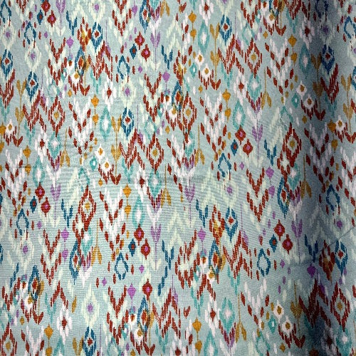 Southwestern Ikat in Aqua Head Hugger