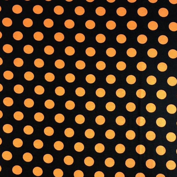 Orange and Black Polkadot Head Hugger