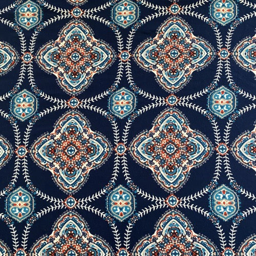 Star Mandala on Blue Head Hugger