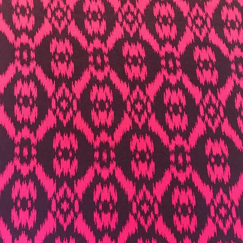 Magenta and Purple Ikat Head Hugger