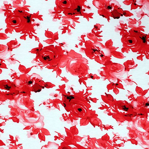 Vintage Red Floral Head Hugger