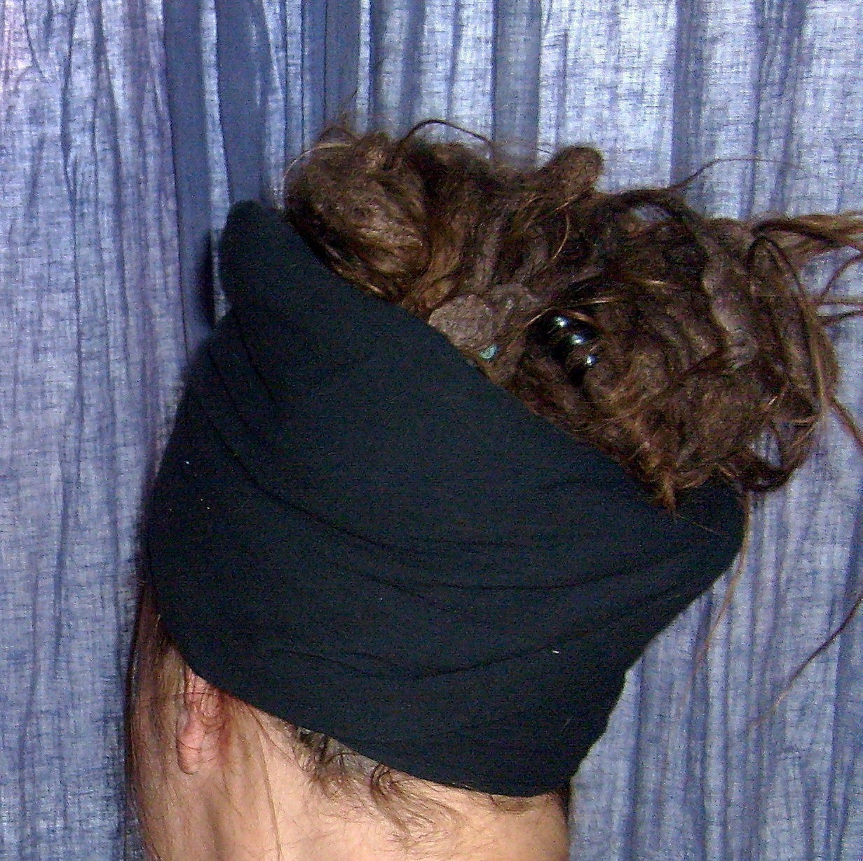 Black Gauze Goddess Wrap or Man Wrap