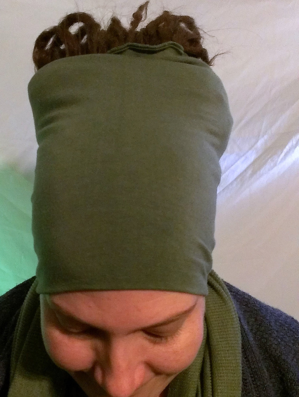 Olive Green Organic XL Head Hugger