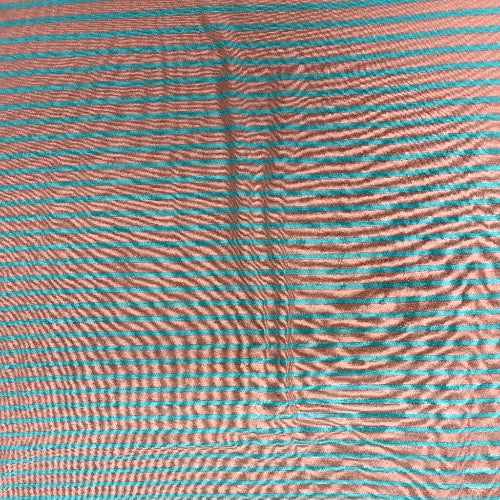 Soft Coral and Turquoise Stripe Head Hugger