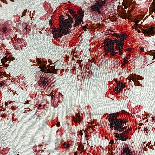 Soft Roses on White Head Hugger
