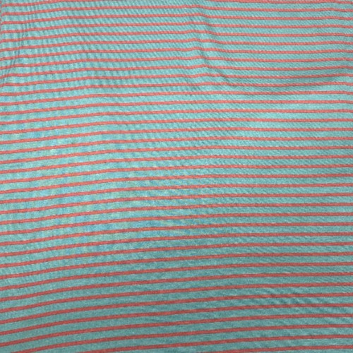 Soft Turquoise and Coral Stripe Head Hugger